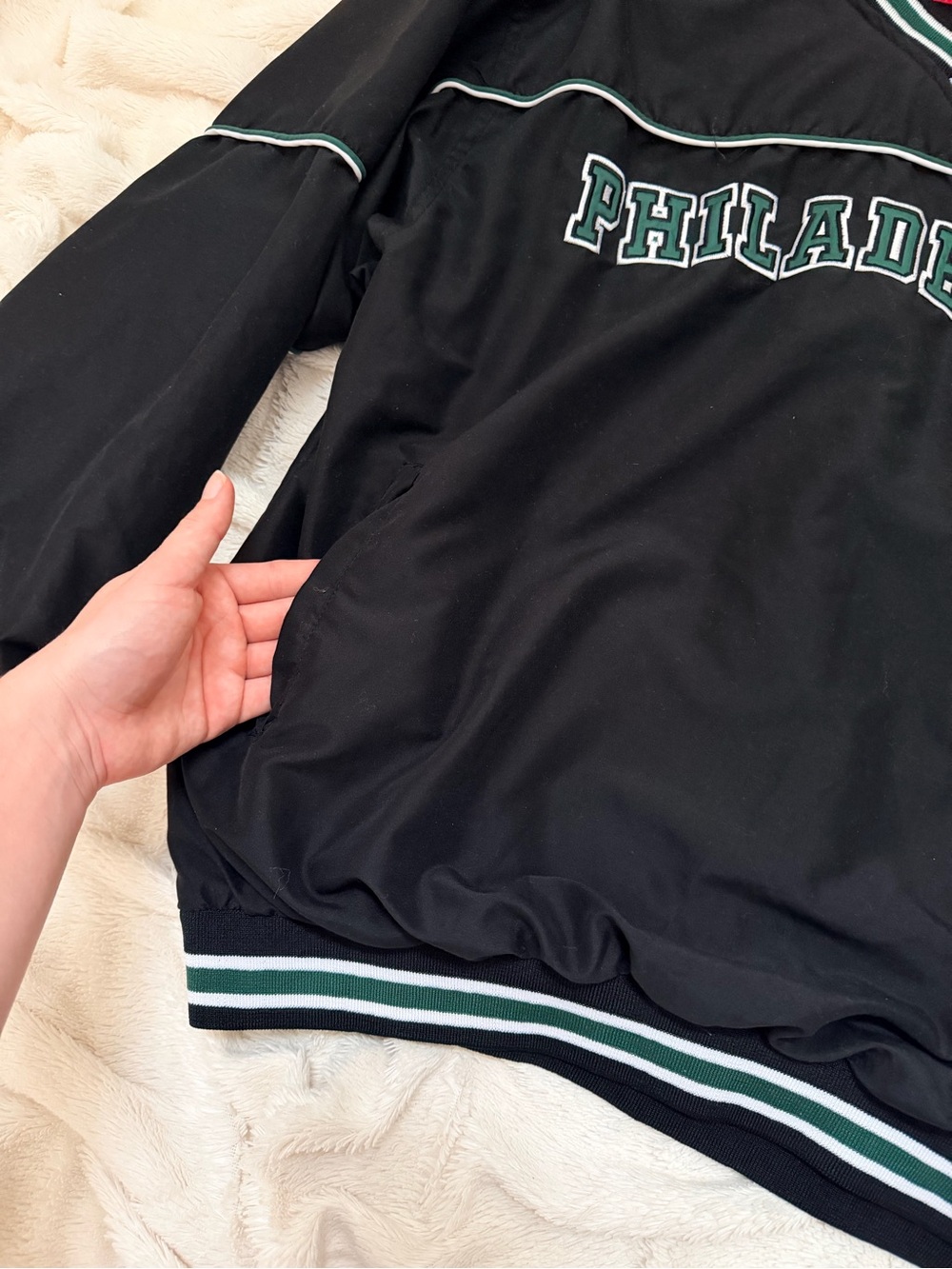 Philadelphia Eagles vintage crew neck sweatshirt Colosseum Athletics v-neck Sz L - Picture 5 of 6